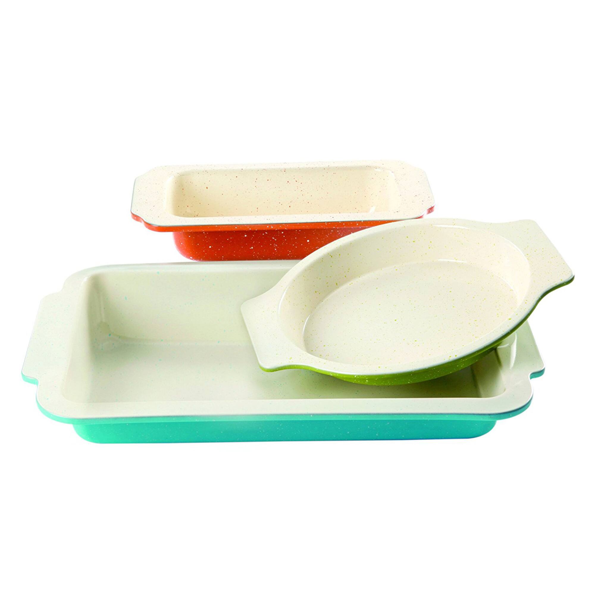 Gibson® ColorSplash Imbue 3-Piece Carbon Steel Nonstick Bakeware Set